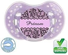 Sucette Bebe Naissance Fille A Personnaliser Fleurs De Dentelle Age Six Mois A Trois Ans Amazon Fr Bebes Puericulture