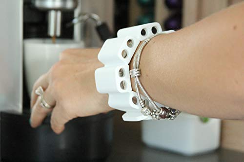 Cardio wrist weights for arm toning, White, Small