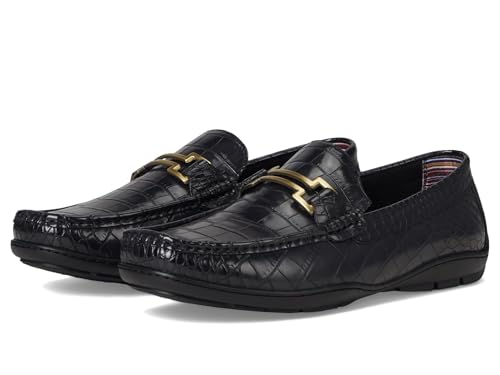 Stacy Adams Men's Embrey Moc Toe Driver Loafer, Black, 7.5 UK