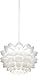 Possini Euro Design White Flower Hanging Pendant Lighting Fixture 19 1/2