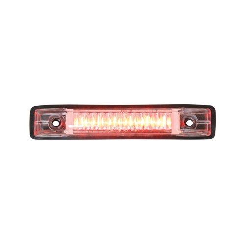 Grand General 77653 Red Thin Line 6-LED Marker and Clearance Sealed Light with Clear Lens