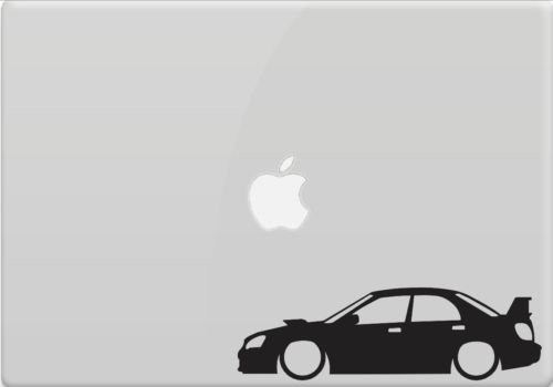 Subaru WRX STI 2nd Gen Outline Car Window Sticker Vinyl Decal Race Track iPad , Die cut vinyl decal for windows, cars, trucks, tool boxes, laptops, MacBook - virtually any hard, smooth surface