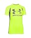 Under Armour Boys' HeatGear Armour Up Digi Fitted Short Sleeve Shirt, Fuel Green (363)/Graphite, Youth X-Large
