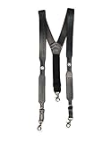M & F Western Men's Nocona Embossed Basketweave Star Concho Suspenders