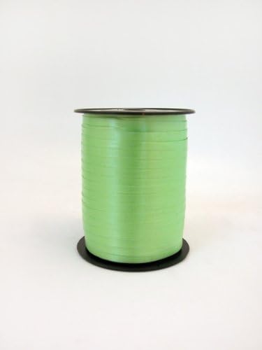 1 roll 5mm x 500m Curling Balloon Ribbon - LIGHT GREEN for Gift Wrapping, Party Favors, Decoration, Florist, Floral & Craft work by Curling Ribbon