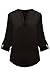 Chase Secret Womens Casual Shirt Tops Plus Size Blouse Clothing X-Large Black
