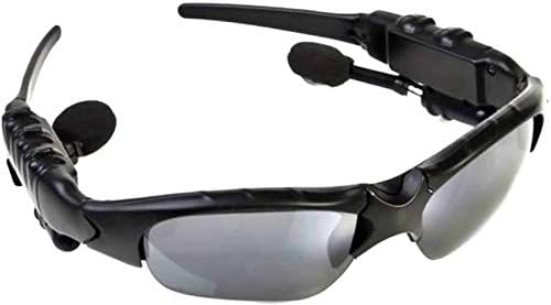 Frizzer 6T Bluetooth Sunglasses Headphones Stereo Wireless Sport Riding Song Call Ear Buds Earphone for All Smartphone Device (Random Colour)
