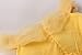JerrisApparel Princess Belle Costume Deluxe Party Fancy Dress Up for Girls (5 Years, Yellow One)