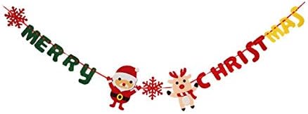 Christmas Flag Christmas Home Shopping Mall Decorative Banner Felt