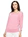 Made By Johnny MBJ WT822 Womens 3/4 Sleeve with Drape Top XXL Pink