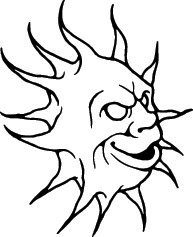 image for Cut Ready Clipart Sun Suns Vector Clipart Vinyl Cutter Slgn Design Art