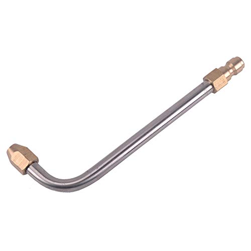 High Pressure Washer Gutter Rod U-Shaped / 30° / 90° Curved Rod Stainless Steel Angled Extension Wand Lance, Pressure Washer Gutter Cleaner Rod