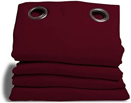 Moondream Sound Insulation Curtain, 3-in-1 Noise-Blackout-Thermal Insulation, Patented Technology, Red - Garnet, W145 x H260 (57''x102''), Eyelets (1 Panel)