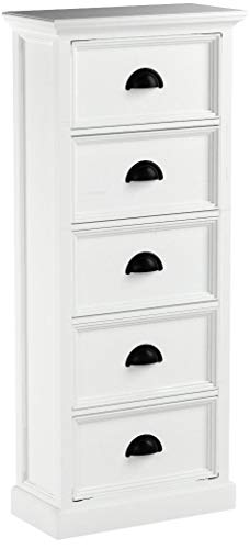 NovaSolo Halifax Pure White Mahogany Wood Double Display Stand With Glass Doors And 4 Shelves