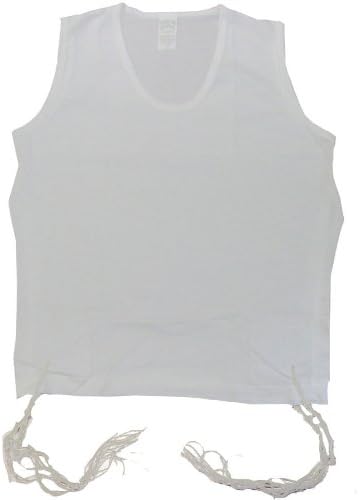 PerfTzit Size Large - Cotton Undershirt Tzitzis 100% Tallit Kattan
