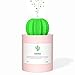 AmuseNd USB Cool Mist Humidifier, Mini Size Cactus Humidifier for Bedroom Home Office Car 280ml 50ml/h with Timed auto Shutdown