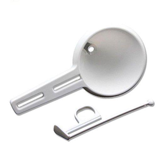 New Chocolate Funnel,Adjustable Chocolate Funnel for Baking Cake Decorating Tools Kitchen (White)