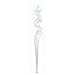 Curly Ting Ting Iridescent Glitter White Branches 26 inches - 20 pcs per bunch