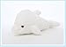 18'' (45cm)White Sea Animal Little Stuffed Toys, Sparkling Dolphin Plush Toy with Mix Color Changing LED Light