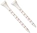 AckBrands MeasureTees Golf Tees - 2 3/4 3 1/4 Inch - Wood (100 Pack) Plastic (30 Nearly Unbreakable) P3