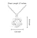Paw Print Necklace, Thoughtful Dog Jewelry for Women, Unique Dog Paw Pendant Necklace, Perfect present for Birthday, Christmas, Special Occasions, Gift Ready (Silver Tone)