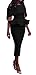 Ybenlow Women's Off Shoulder Peplum Bodycon Party Dress