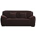 ANJUREN 1 Piece Sofa Couch Loveseat Chair Slipcover Cover Polyester Spandex Living Room Sofas Furniture Stretch Slip Covers Shield Protector (Love seat, Coffee)