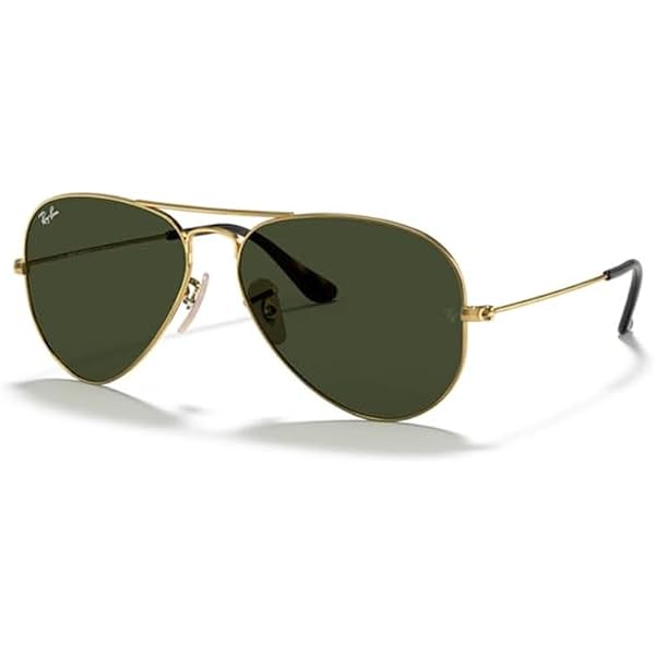 Amazon.com: Ray-Ban RB3362 Cockpit 001/51 56MM Gold/Crystal  display picture 3