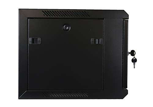 6U Professional Wall Mount Network Server Cabinet Enclosure 19-Inch Server Network Rack Black (Fully Assembled) - Thumbnail 3