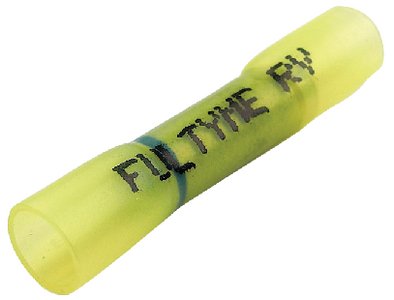 FULTYME RV FulTyme RV Step Down Heat Shrink Butt Connector 12-10 to 16-14 Gauge Yellow w/Blue Band 10/Pk 5113