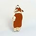 ink2055 Cartoon Dog Paw Enamel Brooch Pin Badge for Denim Jacket Backpack Badge Brooches Jewelry Decor - Brown