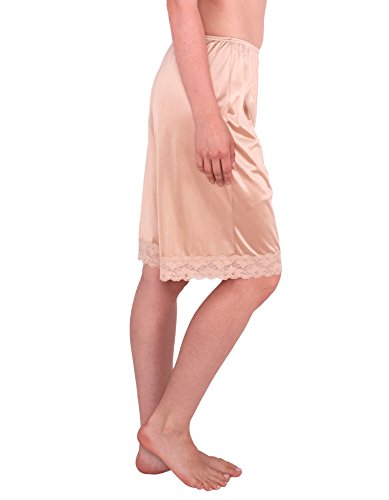 Under Moments Women's Classic Pettipants Bloomers w/Lace 22" (52021)-Nude-L - Thumbnail 4