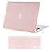 MOSISO Compatible with MacBook Air 13 inch Case Old Version 2010-2017 Release (Models: A1466 & A1369), Plastic Hard Shell Case & Keyboard Cover Skin, Rose Quartz