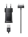 Samsung ETA-P10JBEGSTA Galaxy Tab Detachable Multi Travel Charger with USB to 30 Pin Data Cable - Black