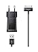 Samsung ETA-P10JBEGSTA Galaxy Tab Detachable Multi Travel Charger with USB to 30 Pin Data Cable - Black