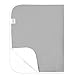 Kushies Deluxe Waterproof Changing Pad Liners - 20 x 30 inches Baby Changing Table Liners - Baby Changing Pads - Diaper Changing Flat Liner Pad Waterproof Portable (Grey)