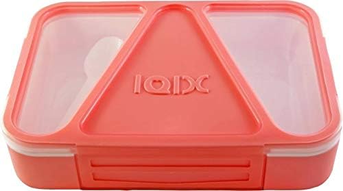 ERA INNOVATIVE GIFTING Stylish and Attractive Plastic Air Tight Lunch Box for School Kids and Adults 7.6x7.6x2 inches Pink Color
