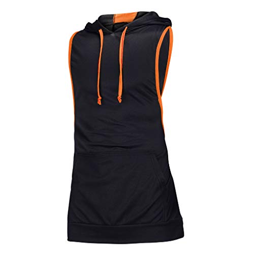 WINJUD-Mens-Hoodie-Tank-Tops-Sleeveless-Casual-Shirts-Gyms-Fitness-Vest-with-Kangaroo-Pocket
