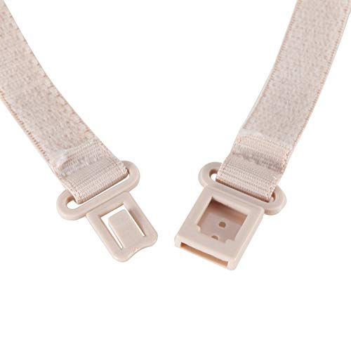 Fnoko Adjustable Bra Strap Clips Holder for Women - 12 Pack Black,White,Beige for Full Cup Size