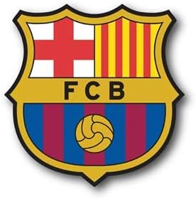 IDF Barca Futbol Barcelona Spain Stickers for Water Bottles [ 2 Pack Premium Matte Vinyl ]