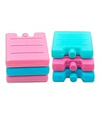 Blue Ele Reusable Ice Packs - Mini Size Ice Pack Coolers for Lunch Boxes, Bags and Camping, Slim and Lightweight, Set of 6
