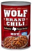 Wolf Brand Chili Hot No Beans 15 Oz (Pack of 16)