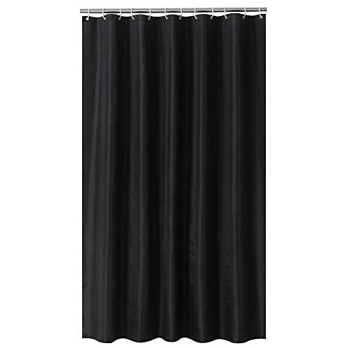 TOPINCN Shower Curtain Black Wall Pattern Shower Bath Curtain Waterproof Bathroom Curtain With Hanging Hooks (180 * 200Cm)