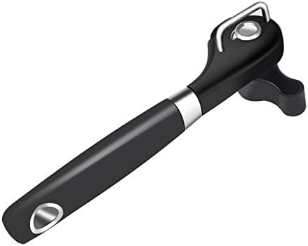 Alistart Can opener,Restaurant Manual Can Jar Opener Tin opener Smooth Edge with bottle opener-No Sharp Edge -Blade Does Not Touch Food - Best Portable Tool Set to Open Large &amp; Small Cans