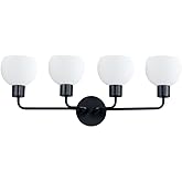 Maxim Coraline-4 Light Bath Vanity-29.5 Inches Wide by 10.5 inches high-Black Finish