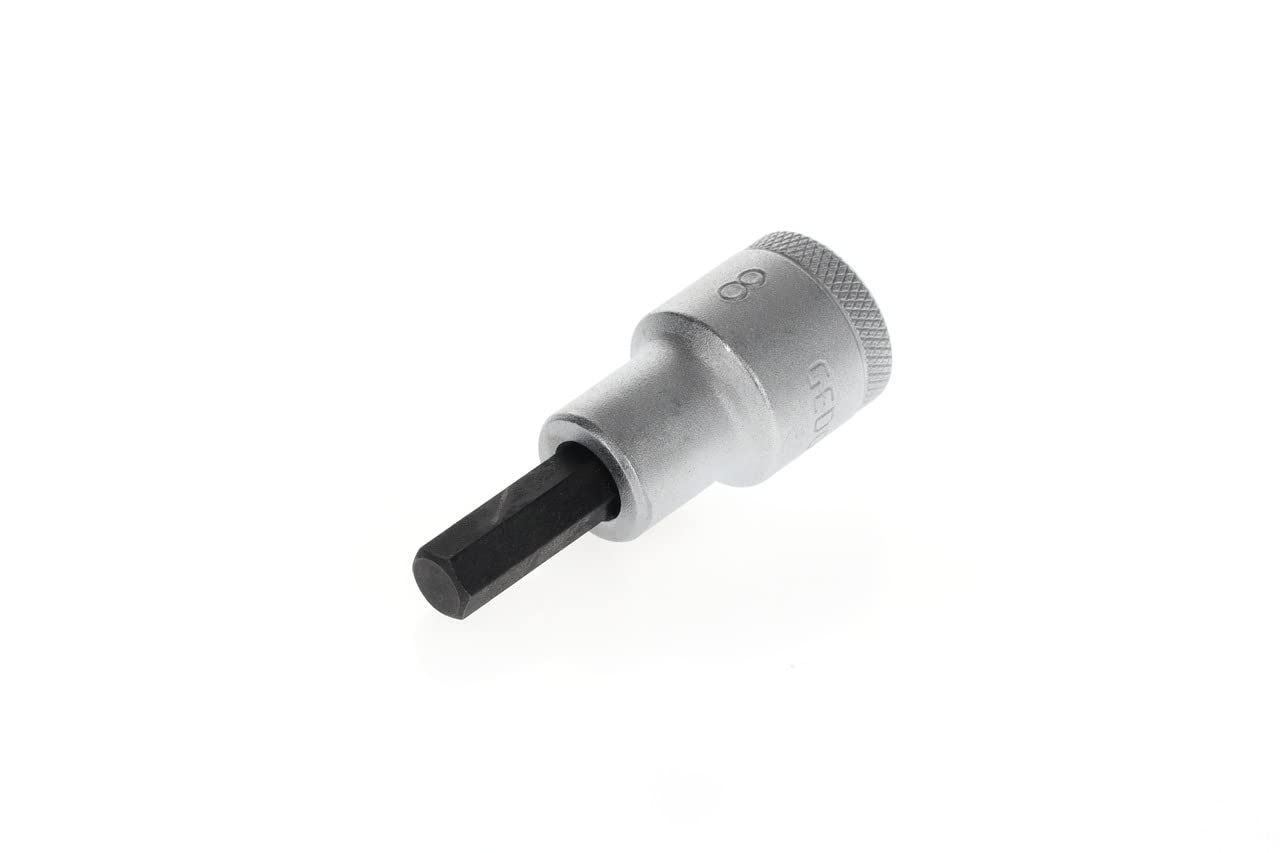 GEDORE Screwdriver bit Socket Allen, AF 8 mm, 1/2" 12.5 mm, Screwdriver bit Socket, Tool, in 19 8