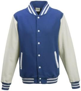 All We Do IsMens Varsity Jacket Royal Blue/White M