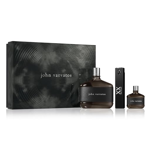 3 Piece Men's Cologne Gift Set, Eau de Toilette Spray, Spicy Woody Scent with N…