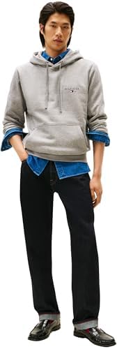 Herren Hoodie Brand Love Small mit Bauchtasche, Grau (Medium Grey Heather), M