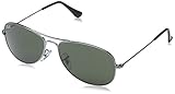 Ray-Ban Men's Cockpit Aviator Sunglasses GUNMETAL 56 mm